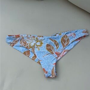 Roxy Aqua Tropical Print Bikini Bottoms